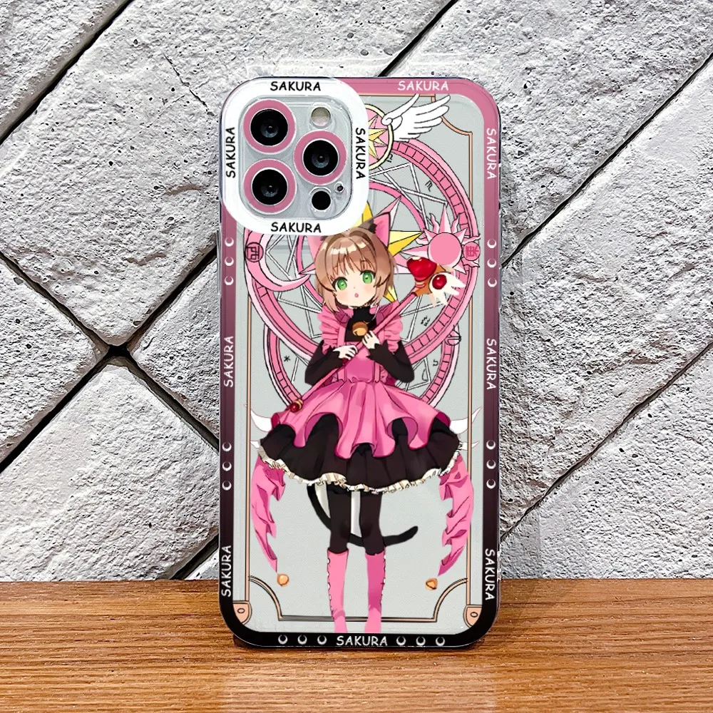 Clear TPU Soft Phone Case Featuring KINOMOTO SAKURA Design