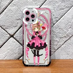 Clear TPU Soft Phone Case Featuring KINOMOTO SAKURA Design for Reno12 Pro 5G (TSY-S2501061T1)