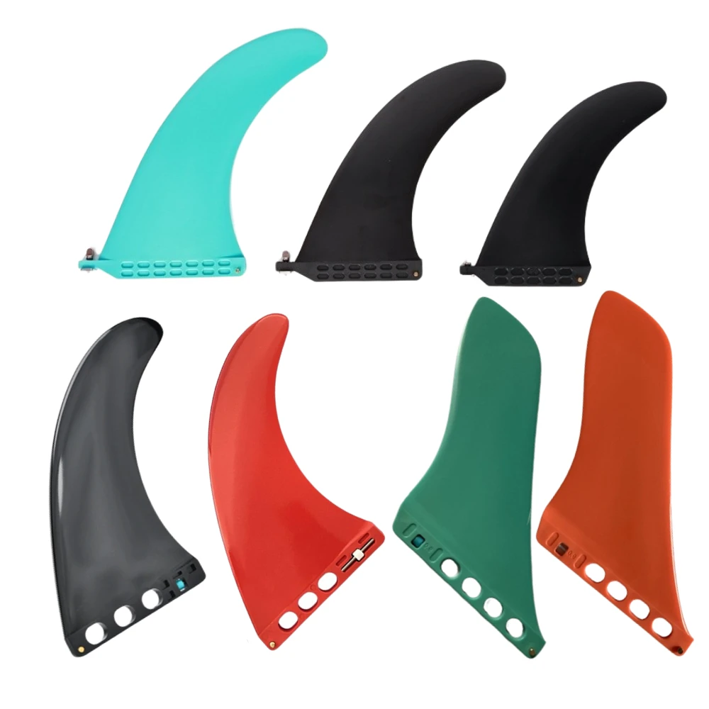 Longboard Fin 9/9.5inch Single Fin Nylon Surfboard Fin For Sup Board Surfing Quilha Multicolor Longboard Centre Fins With Screw