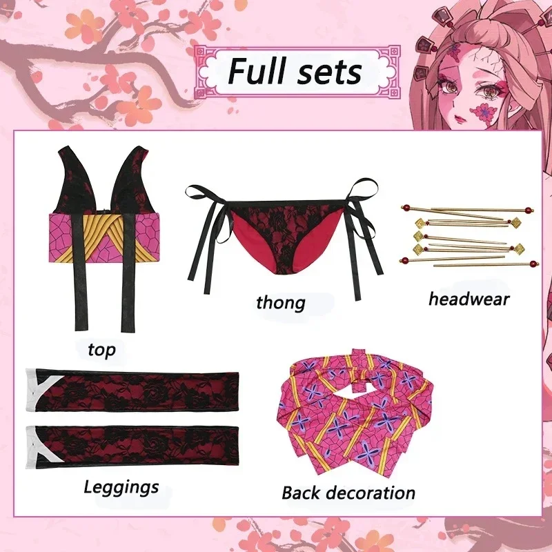 Demon Slayer Daki Upper Moon Six cosplay costume kimono dress