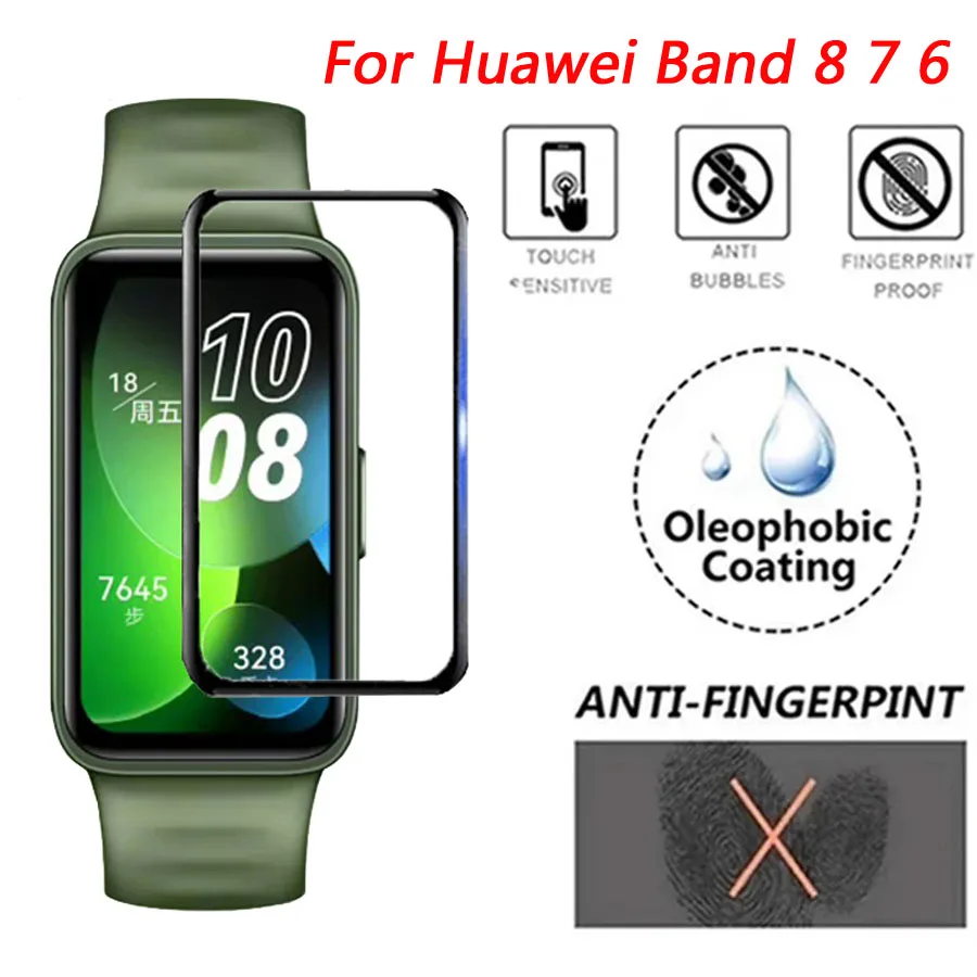

For Huawei Band 8 Screen Protector 3D Curved Protective Cover Film For Huawei Band 8 7 6 Protector Smart Watch Accessories