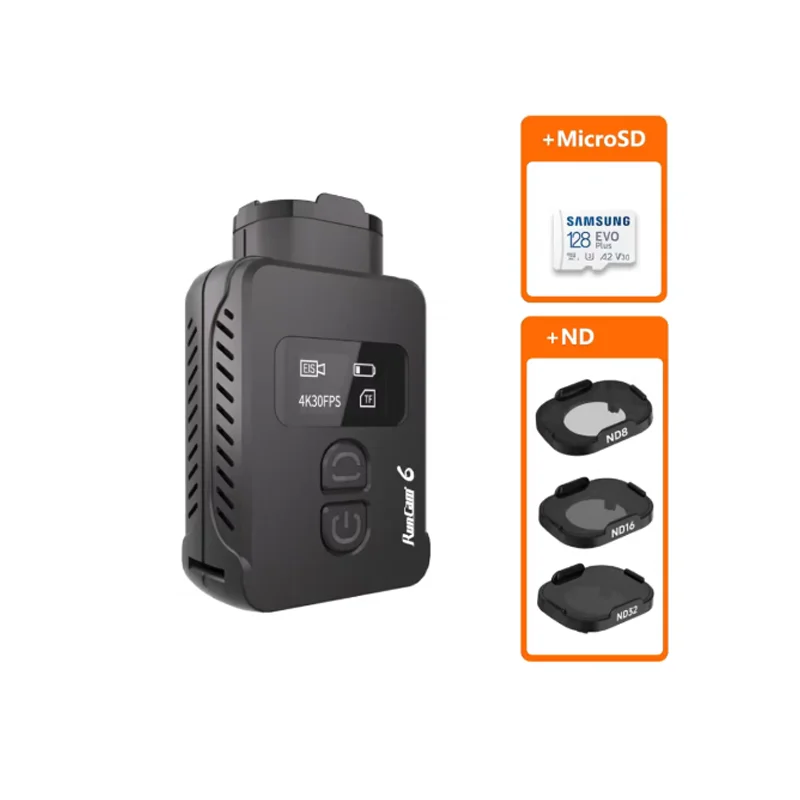 RunCam 6 4K HD Sports Camera Kit | IMX377 Sensor | 30fps | 1/2.3 Inch | 155° FOV | WiFi | For FPV Drone & RC Models thumbnail 2