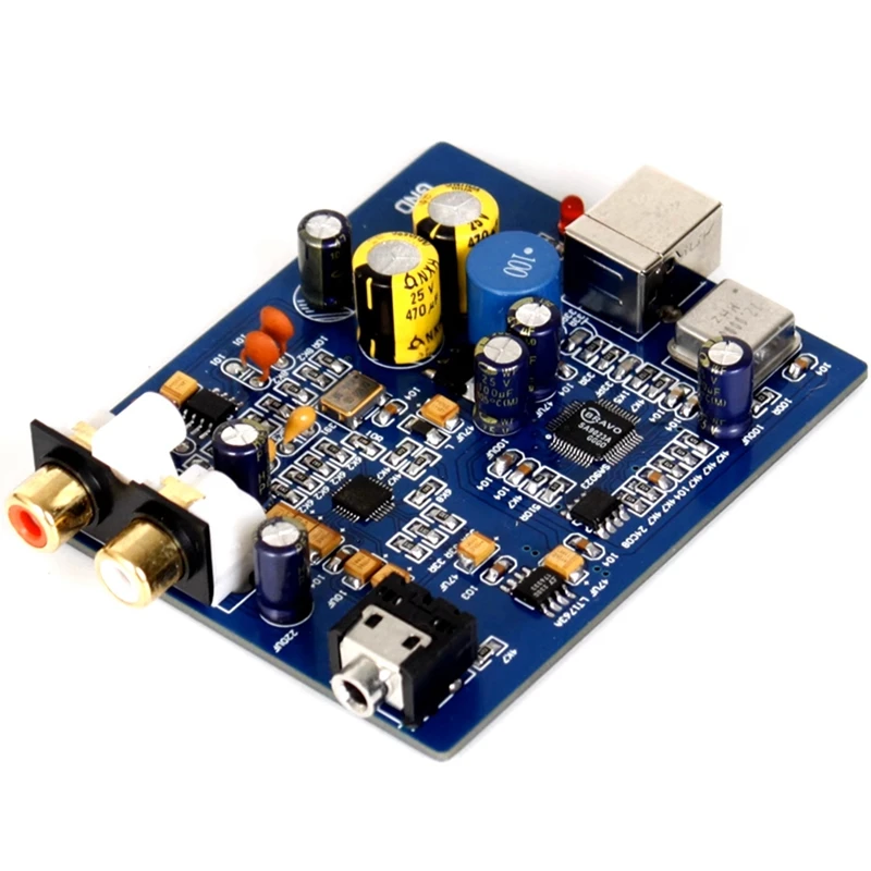 

ЦАП-декодер цифровой Hi-Fi ES9018K2M SA9023 USB Hi-Fi, плата внешней звуковой карты с поддержкой 24 бит 92K для усилителя, синий, 1 шт.