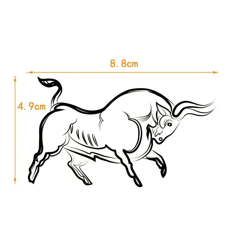 Majestic Bull Waterproof Temporary Tattoo Stickers Tatouage Fake Tatoo Body Art Flash Tattoo Henna Tatoo Men Art Stuff