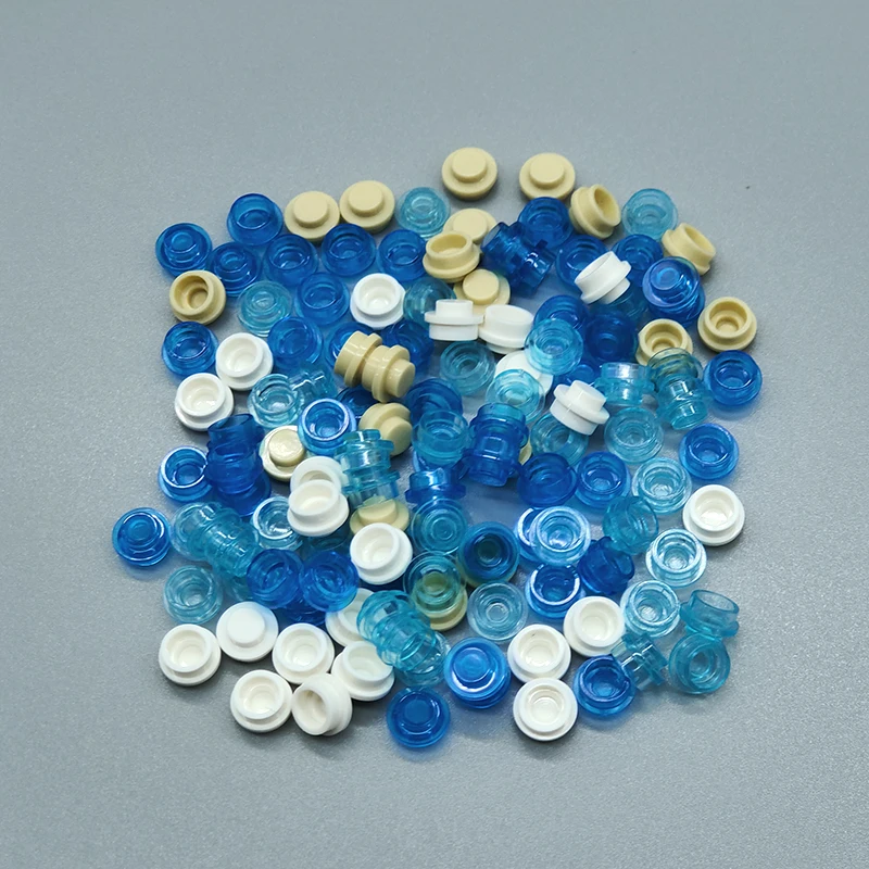 Compatibile Con LEGO MOC Piccoli Mattoni 6141 Piastra 1x1 Rotondo