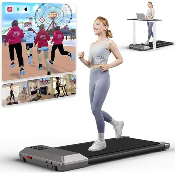 Tapis roulant da passeggio lungo con cintura Superun da 80 cm, 2,2 HP per la casa, tapis roulant portatile 2 in 1, a basso rumore per l'ufficio