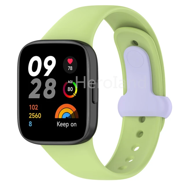 Correa de silicona para reloj inteligente, pulsera deportiva de repuesto  para Xiaomi Redmi Watch 3 - AliExpress