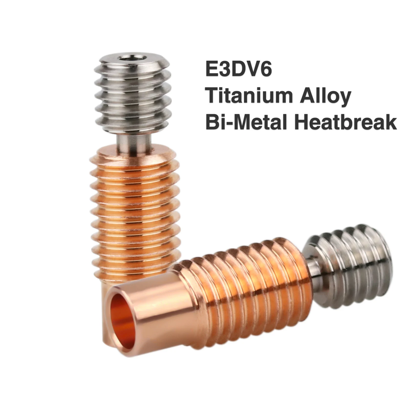 E3D V6 Bimetal Heatbreak Copper Titanium Upgrade Throats For Artillery Sidewinder X1 X2/Genius, Genius Pro 3D Printer  V6 Throat полностью металлическая насадка для 3d принтера e3d v6 насадка из титанового сплава и меди для нагревательного блока e3d v6 1 75 мм