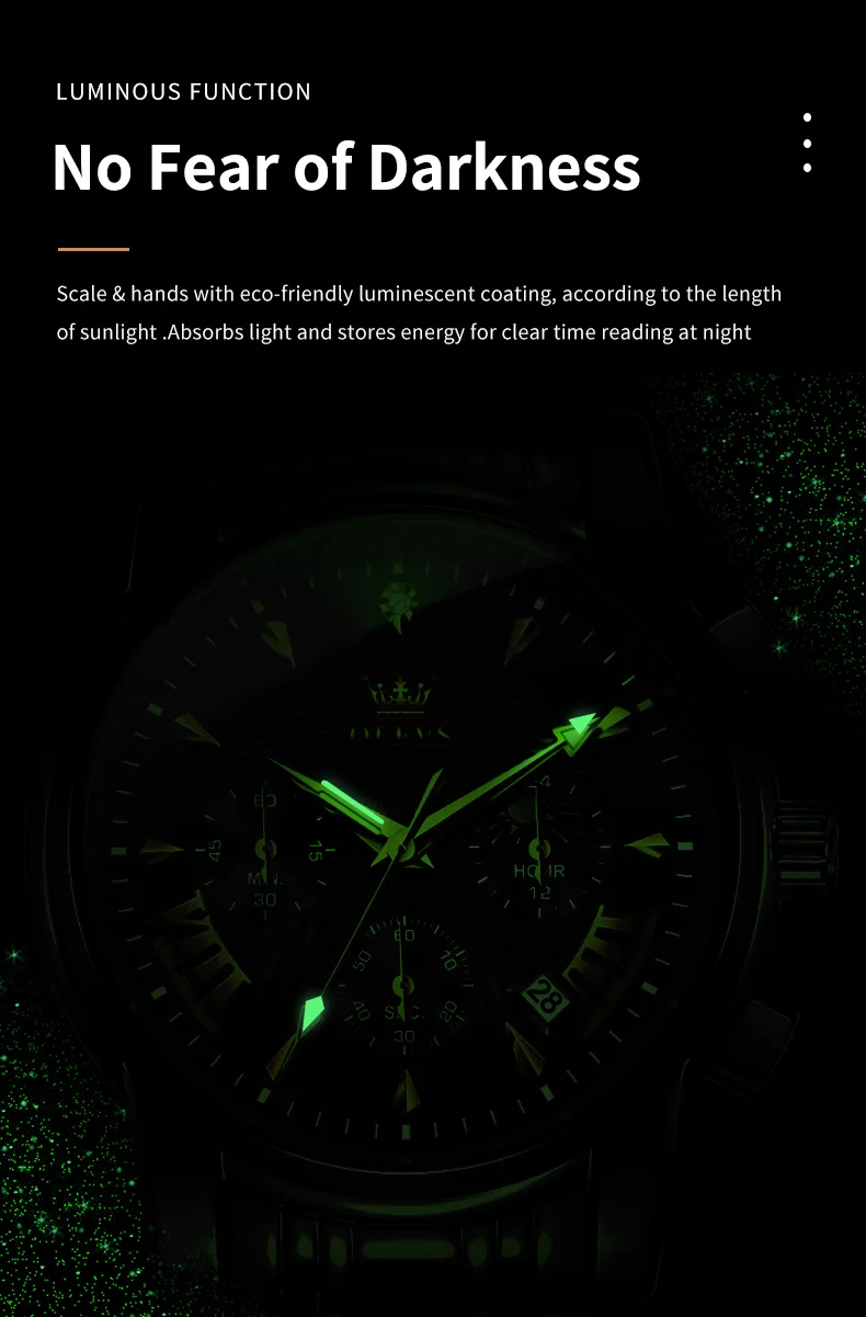 OLEVS Orologio caratteristiche