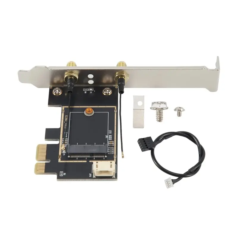 NGFF M.2 To PCIE Network Card Adapter Card PCIE Adapter Card Supports NGFF M.2 Wireless Network Card - 2