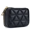 Portable Leather Cosmetic Bag Mini Lipstick Envelope Fashion Coin Purse with Makeup Mirror 5