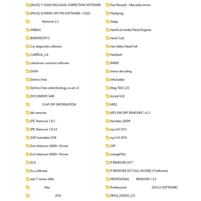 Newest Ecu Softwares 800GB 2023 Chip Tuning Files Over 200.000 Moded Stage Tutorial Videos Damos 2