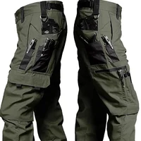 Tactical Work Pants Men Outdoor Cargo Trousers Multi-pocket Waterproof Field Combat Pant Autumn Spring Workwear Hiking Trousers 1