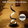 5V USB LED Table Lamp Modern Creative Spiral Desk Light 3 Colors Dimmable For Bedroom Living Room Office Bar Decoration Lighting 3
