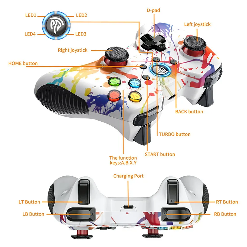 EasySMX 8236  е, PC  Ʈѷ, PC , PS3, ȵ̵ TV ڽ, ޴, OTG  