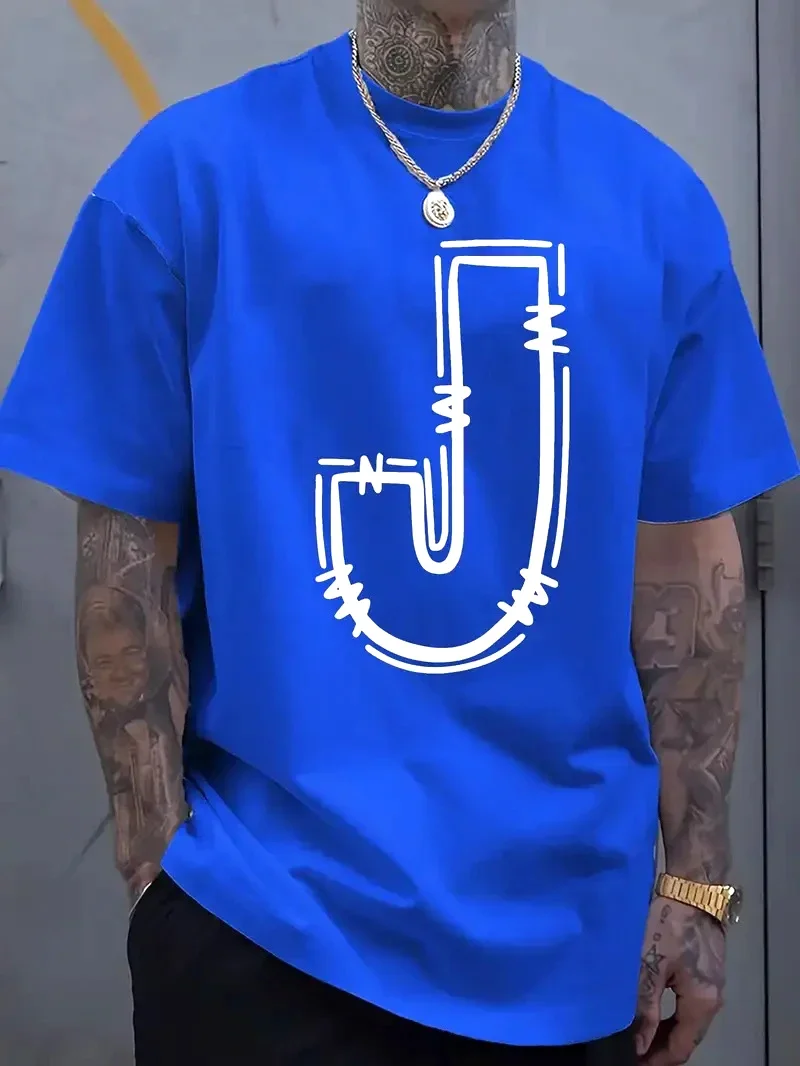 Cotton Short Sleeve Mens T Shirt Casual Summer Top