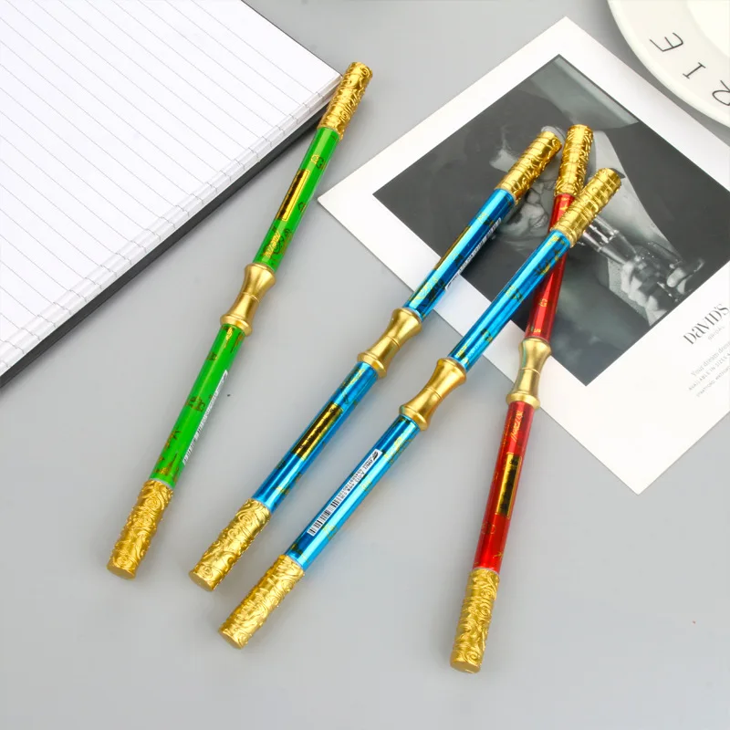 Monkey King Gold Hoop Pen Spinning 1pcs Penspinning Funny Rotring Pennen Nunchaku Style School Gift Stationery Papelaria