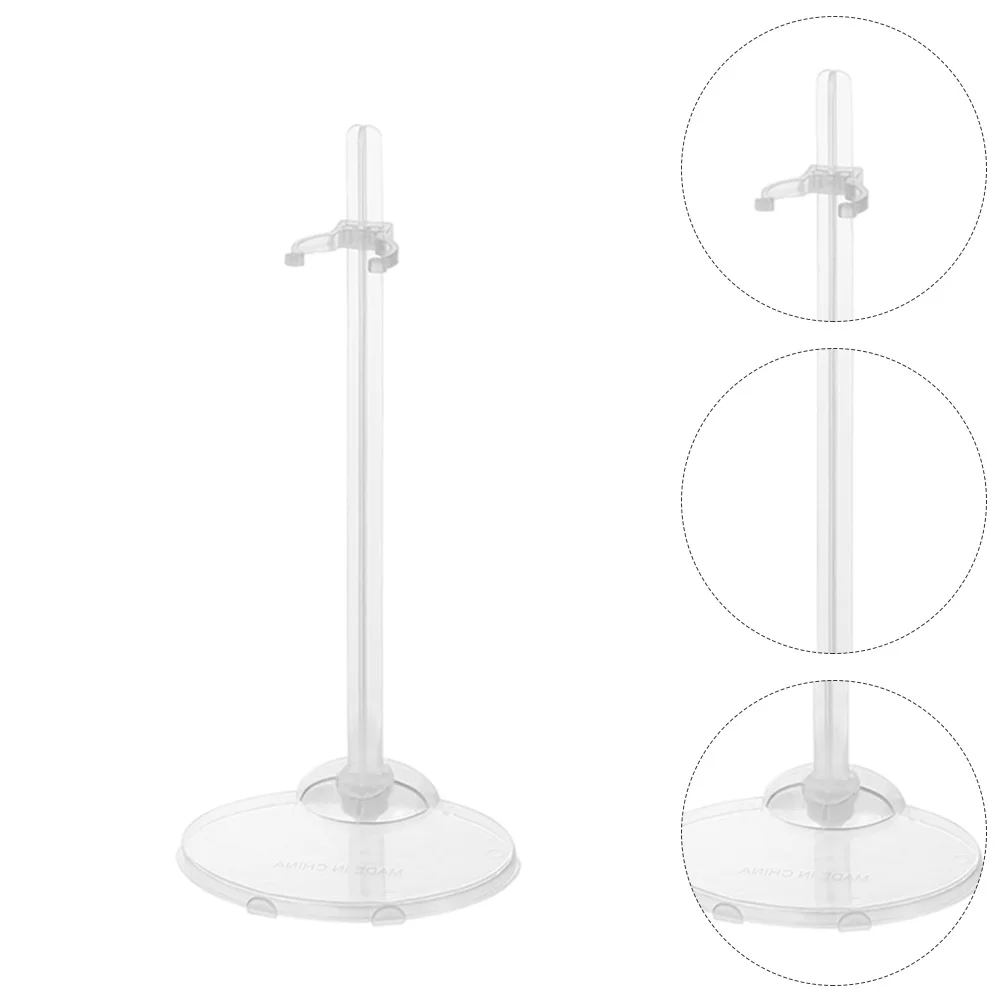 

Standing Transparent Model Display Holder Dolls Rack Support Clear Storage Plastic Shelf