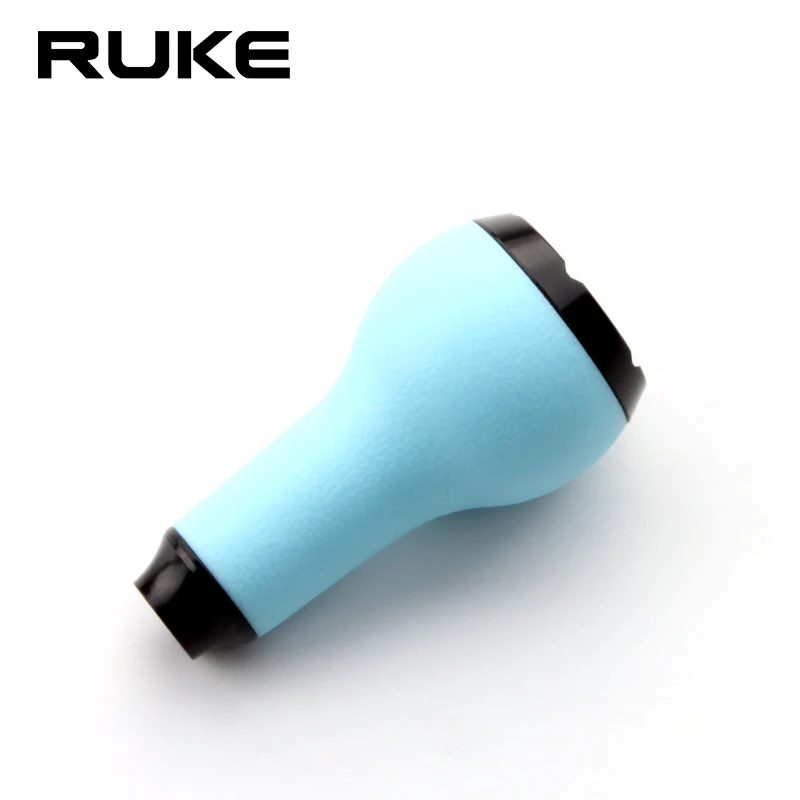 Ruke 1pc 낚시 릴 TPE 손잡이 베이트 캐스팅 스피닝 릴 핸들 손잡이 2pcs 베어링 포함 Shima/Dai 유형 용 DIY 릴 액세서리
