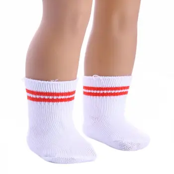 Alternative view of 1 Pair Girls Birthday Gift Playing House Clothes Mini Socks Fit 18 Inch/43cm Sports Stocking Wear