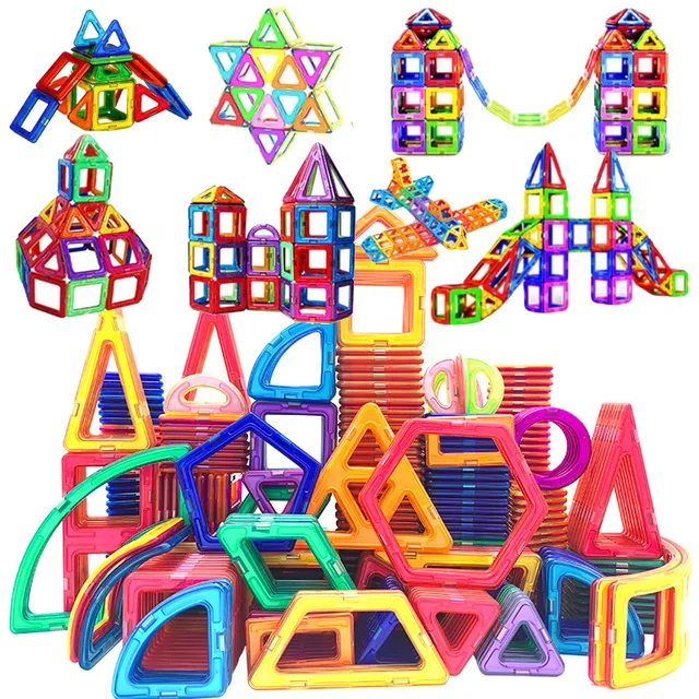 Big Size DIY Magnetic Designer Construction Set Magnetic Building Blocks Magnet Bricks Educational Toys for Children gifts 1