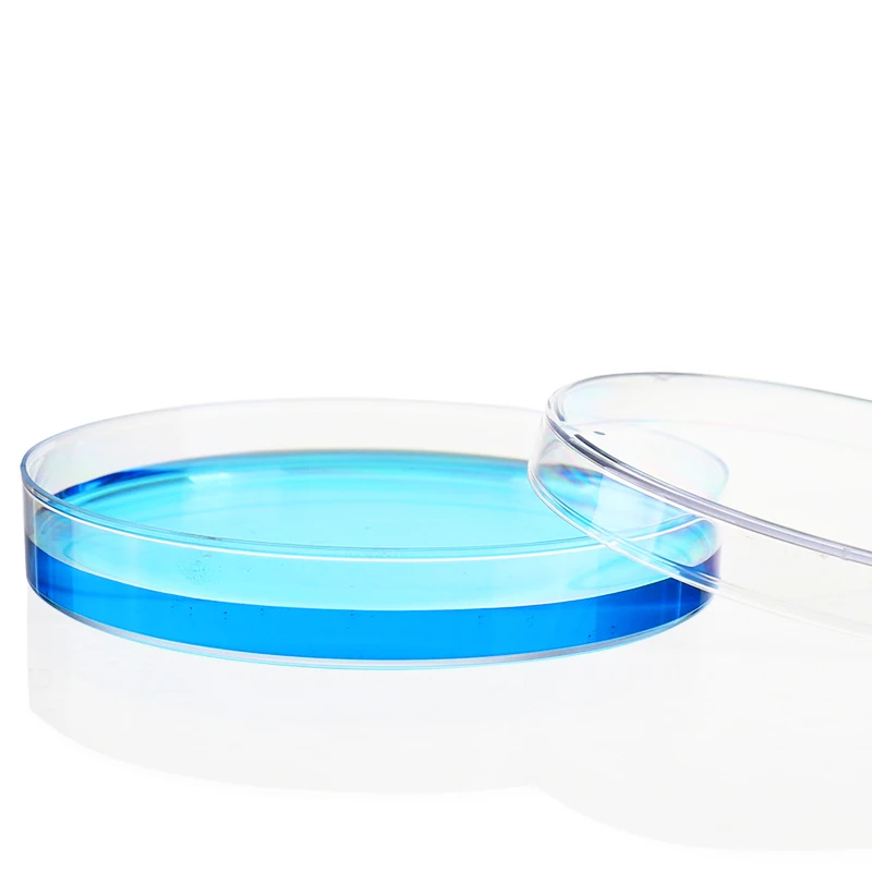 Blood Plate Culture Petri Round Disposable Petri Dish Growth Medium PE Sterile Dishes Plates Labs diameter 90mm 10Pcs