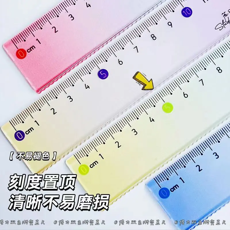 ✨4-in-1 Gradient Ruler Set-Protractor, Triangle & Straight Edge, Math Tools for Elementary Students (Pastel School Supplies)
