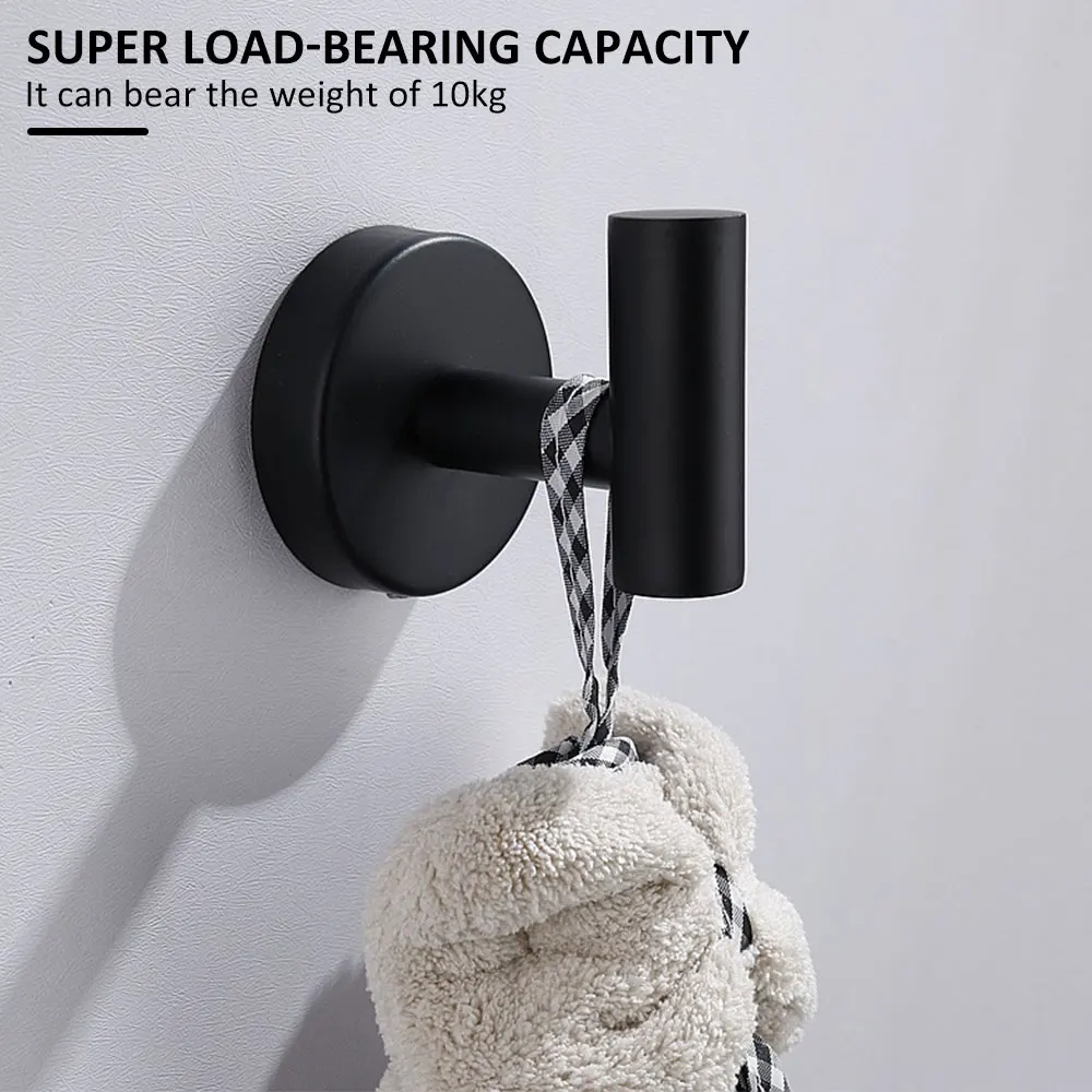 2Pcs Bathroom Towel Hook Coat Hook Robe Hook 304 Stainless Steel Wall  Mounted Door Hanger Heavy Duty Towel Wall Hanger for Bath