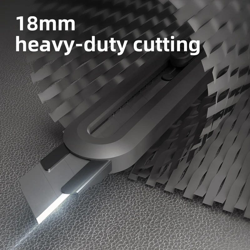 Deli Snap-off Utility Knife Mini Retractable Box Cutters 9mm 18mm High Carbon Steel Blades Auto Lock Office Home Use Hand Tool 4