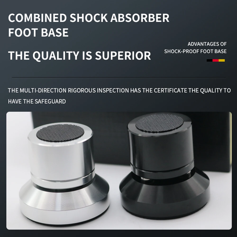 Base Cerâmica Shock Absorber Bandeja de Cabo Ajustável Bola Foot Speaker Stand Pés Isolação Spike Pcs Pcs Aço Inoxidável
