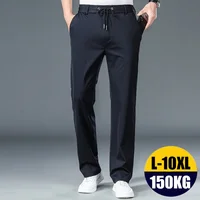 10XL Oversize Bussiness Pants Men Winter Men's Elastic Waist Formal Pant Man Casual Dress Tailoring Clothes Social Suit Clothing