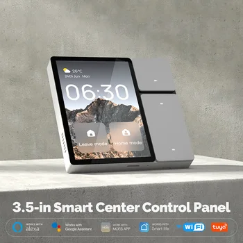 Tuya WiFi 3.5-inch Smart home control panel tuya zigbee wall switches home automation LCD screen IR remote controller 1