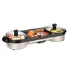 barbecue oven household electric baking pan non stick barbecue machine multi-functional rinse and roast hot pot 6-10 people 6