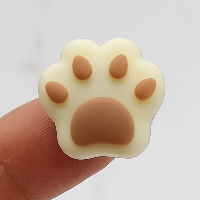 Dropshipping 1Pcs Colorful Cat Claw PVC Shoe Charm Accessories Diy Shoe Buckle Decor Fit Pins Croc Charms JIBZ Kid Party Gift E