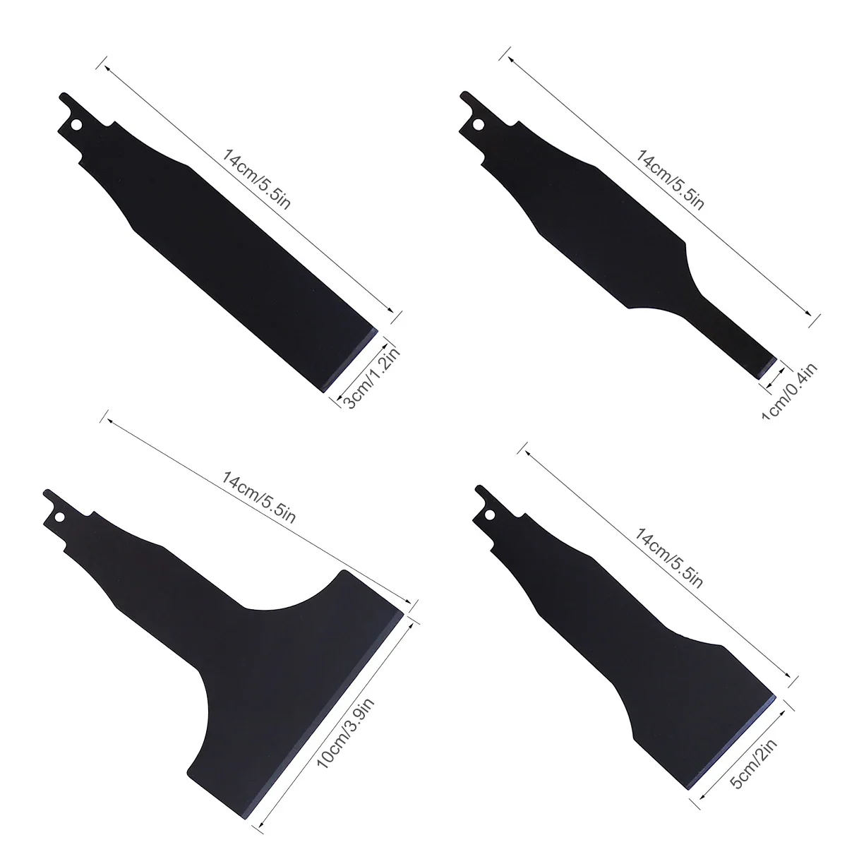 2/4Pcs Reciprocating Saw Blades 10/30/50/100mm Saber Shovel Electric Cleaning Shovel Removal Ground Mud Cleaning Wall Putty Tool 6