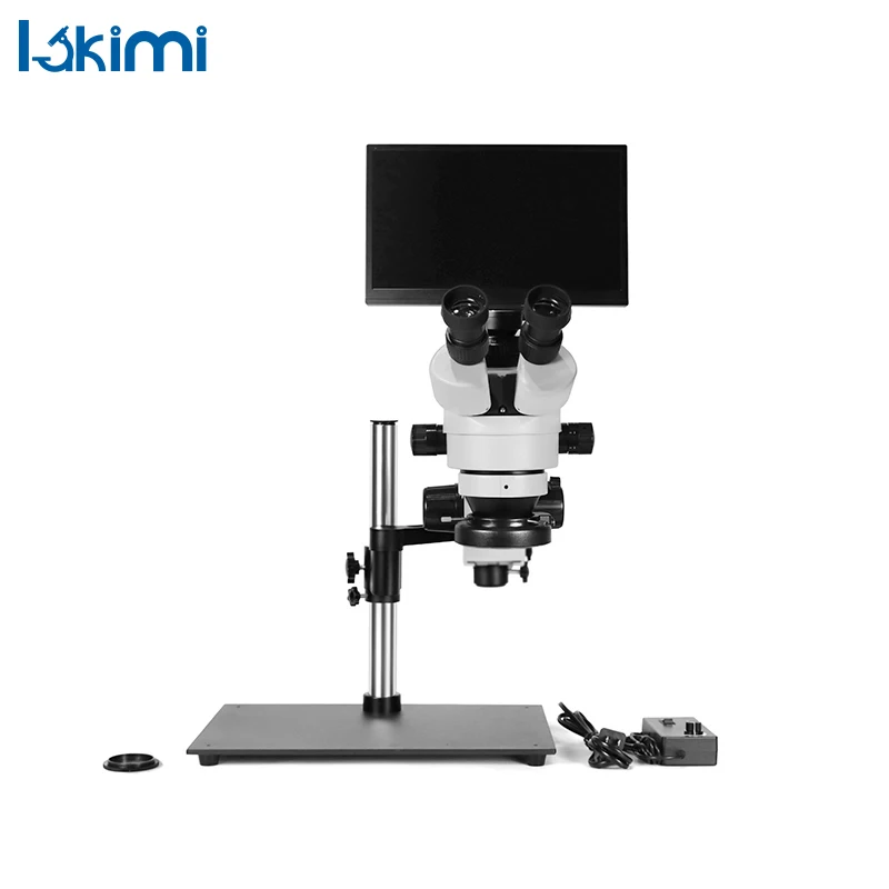LAKIMI 전문 삼안 주얼리 스테레오 현미경 납땜 전자 용접, 카메라 HDMI USB 디지털 비디오 휴대 전화용