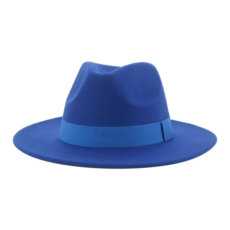 Hats for Women Fedora Women's Hat Men Classic Panama Formal Dress Church Wedding Decorate Women Winter Hat Sombreros De Mujer - 4