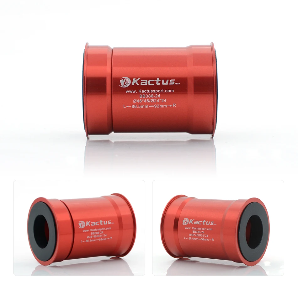 KACTUS Bike Bottom Bracket Ceramic Bearing BB386 Central Movement Fit for Shimano SRAM GXP Cranksets 24mm Crank Bike Parts