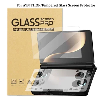 Portable For AYN THOR Tempered Glass Screen Protector HD Full Screen THOR Flip Dual Screen Game Console Temper Glass Protectors