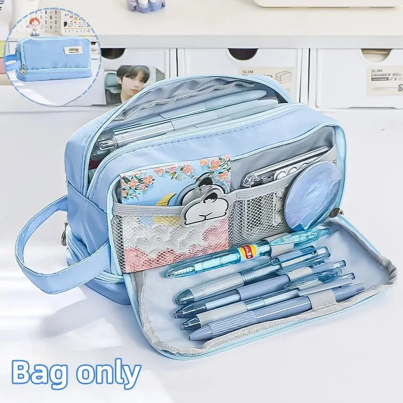 حقيبة أقلام رصاص لطلاب المدارس بسعة كبيرة متعددة ا...
