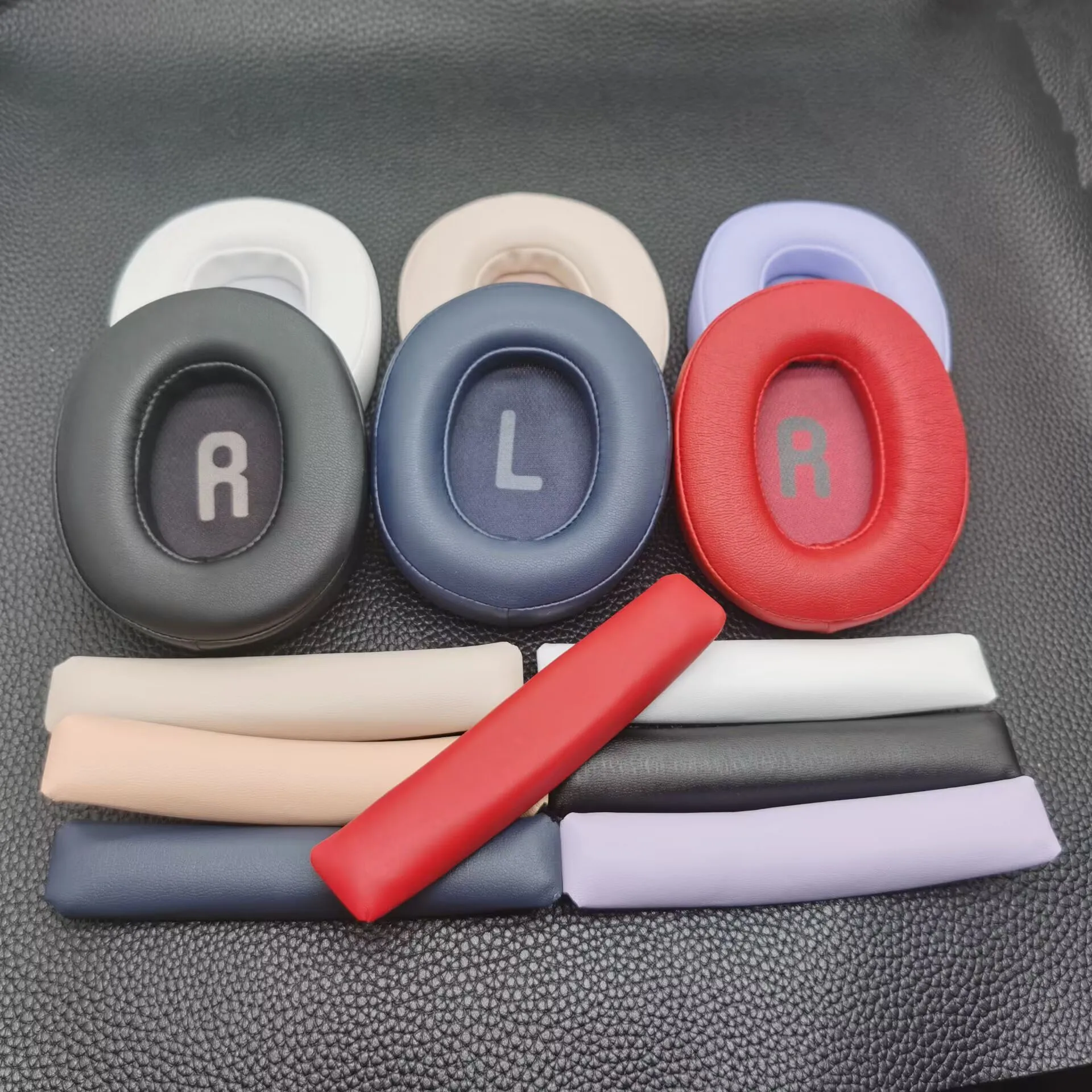 Premium Replacement Earpads for Over-Ear Headphones - Soft Cushion Ear Pads and Headband Accessory Pack