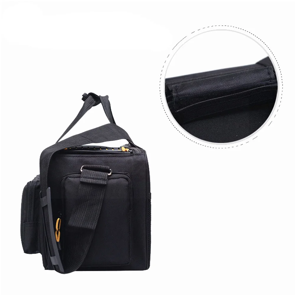 Borsa per fotocamera DSLR e mirrorless con accessori per obiettivi, batterie, cavi, custodia per fotocamera con tracolla regolabile golare 가 - immagine 4