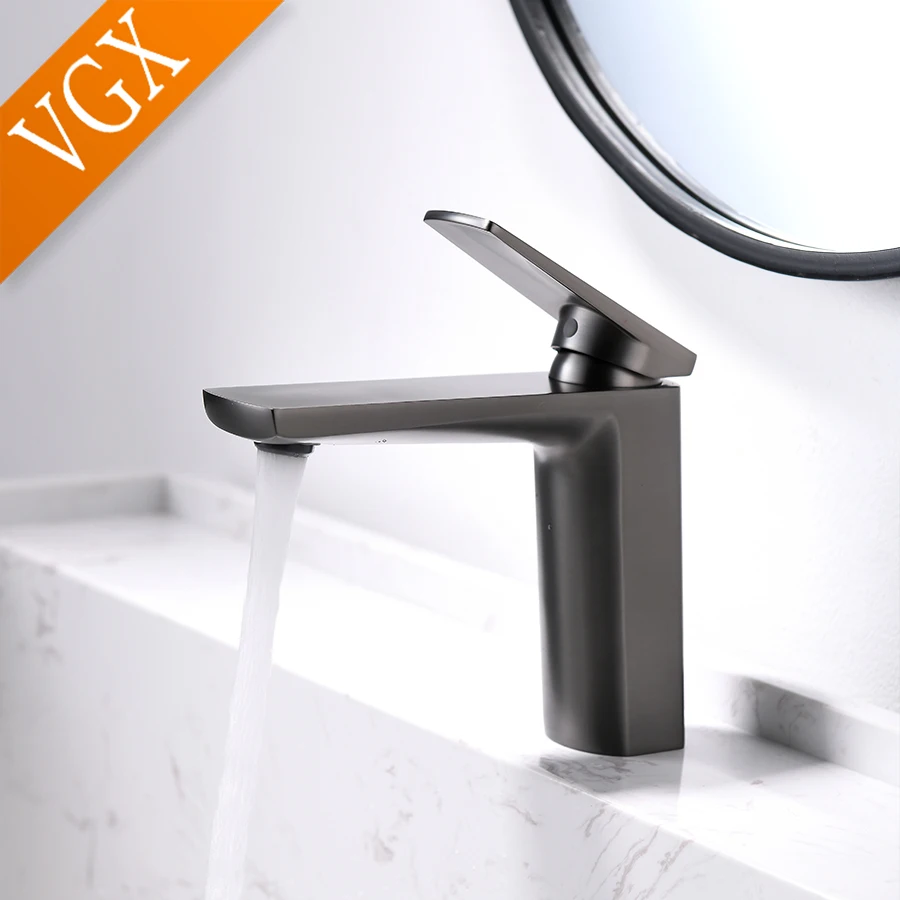 

VGX Luxury Bathroom Faucets Basin Mixer Sink Faucet Gourmet Washbasin Tapware Hot Cold Water Tap Brass Chrome Black Brushed Gold