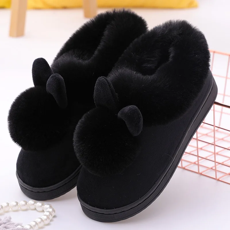 Unisex Home Women Cotton shoes 2023 New Winter Plus Size 36-45 Casual Plush Shoes Warm Velvet Sneakers Men Women Snow Boots