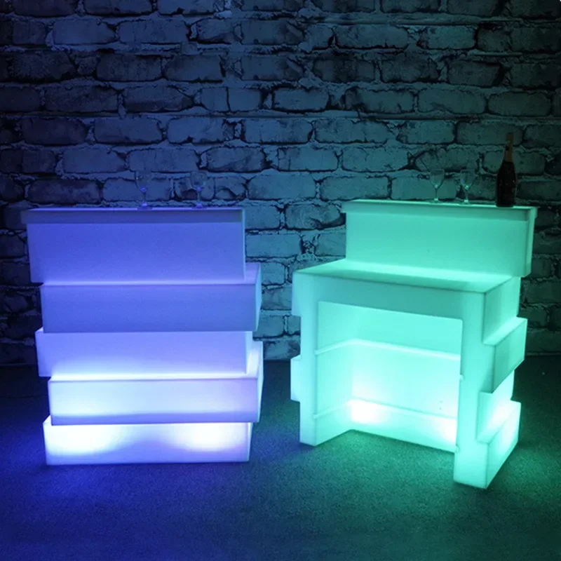 Luminous Bar Counter, Bar Internet Celebrity Creative Business Front Desk, Reception Desk, Outdoor Outdoor Party Mobile