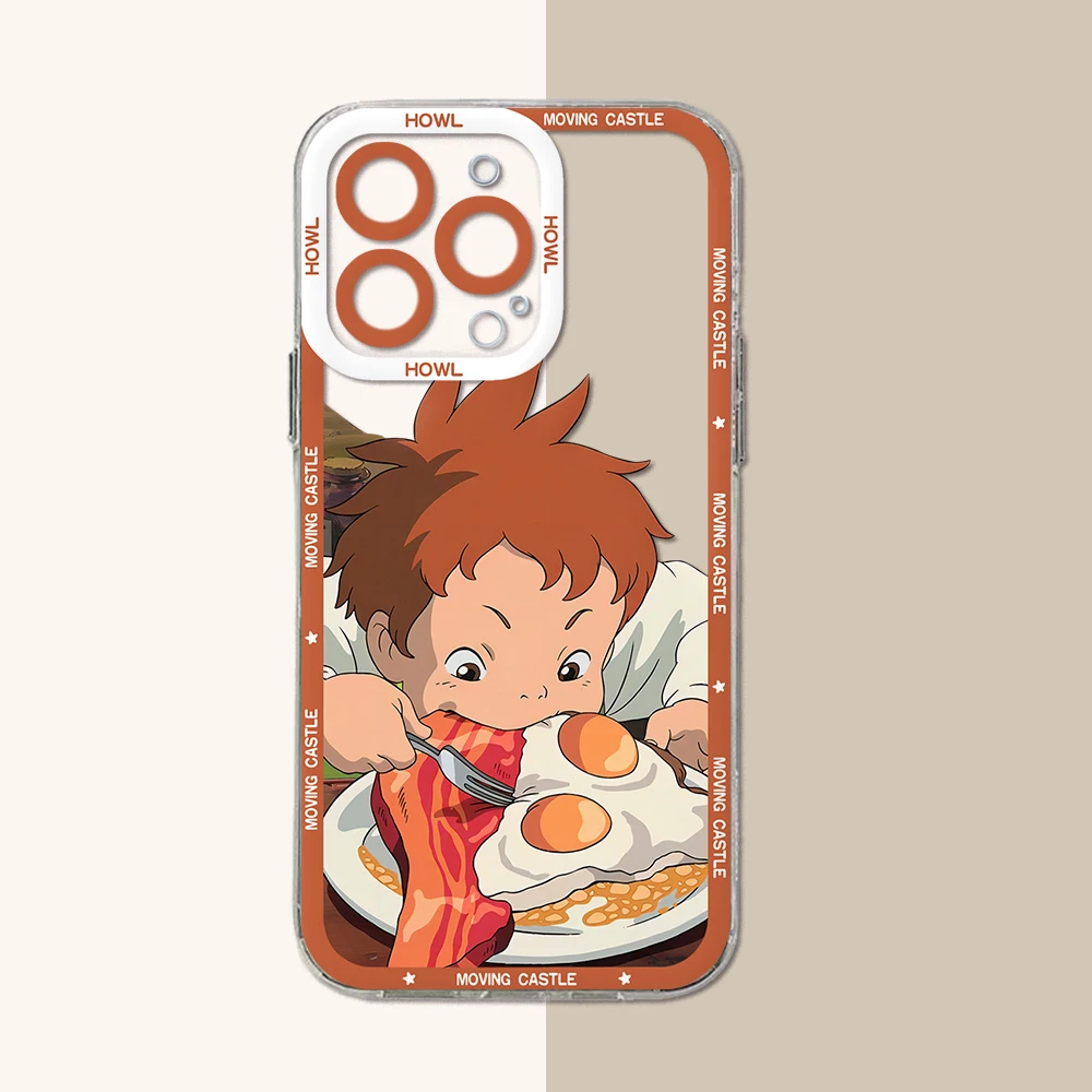 Clear Soft TPU Motion Phone Case with Howl's Design