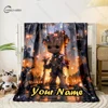 Customized Name Personalized Blanket Marvel Groot Printed Blanket Soft and Comfortable Home Travel Adult and Child Warm Blanket 6