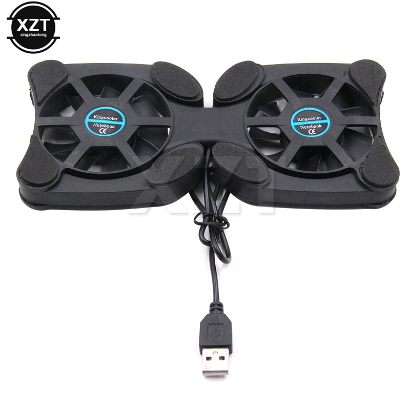 Laptop Cooling Pad Laptop Fan Laptop Fan Stand Foldable USB Cooling Fan CPU Cooler Mini Octopus Cooler Pad Quiet Stand Double Fans for 7-15 inch Notebook Laptop