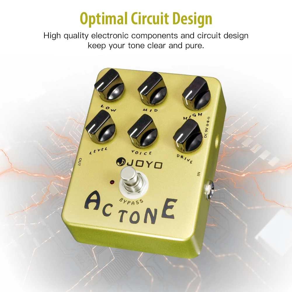JF-13 AC TONE Overdrive Guitar Pedal Simulate from AC-30 Tube Amplifier Classic