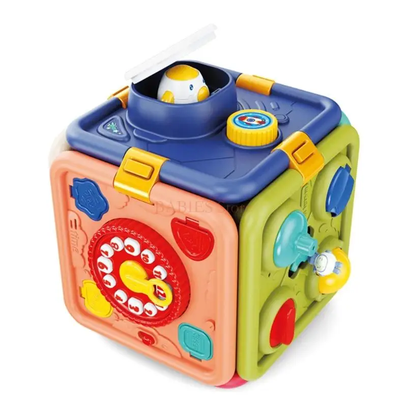 

C9GB Durable and Versatile Activity Cube Puzzle Toy 6 Different Patterns & Functions
